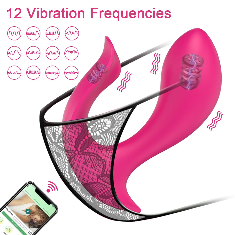 FlutterLink – Smart App-Controlled Dual Stimulation Panty Vibrator - SizzleFox
